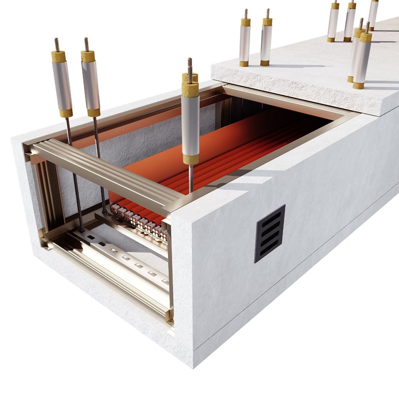 Монтаж огнестойких кабельных коробов